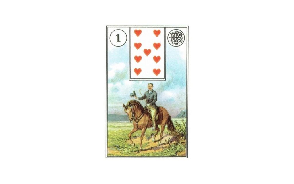 Jeździec - karta Lenormand - wróżka Katarzyna Zielińska