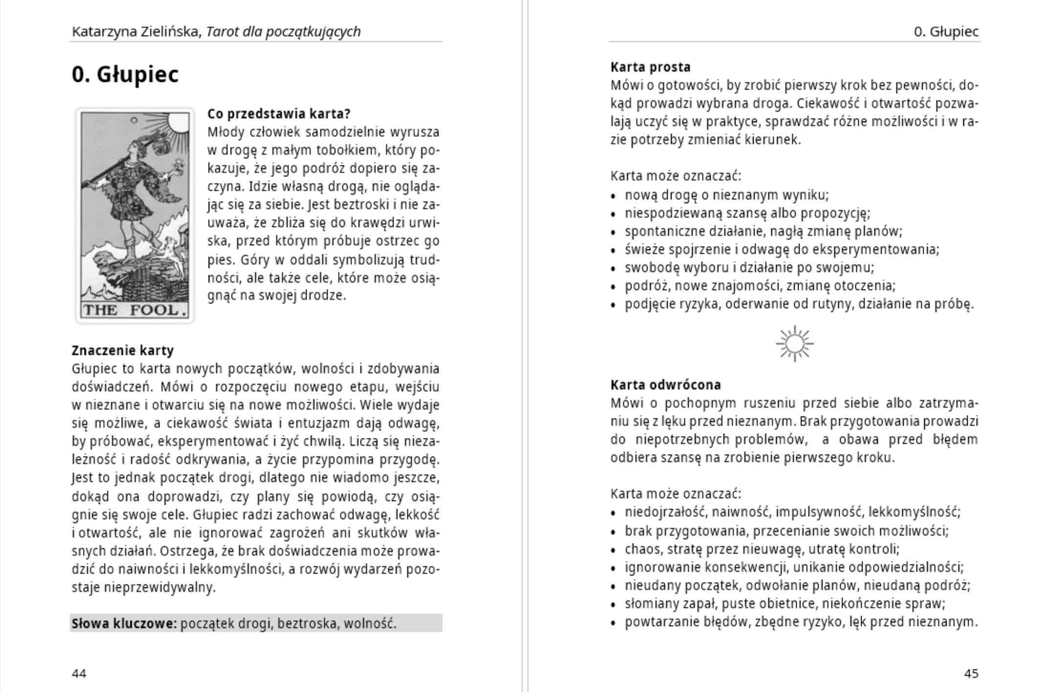 Tarot dla początkujących, Katarzyna Zielińska