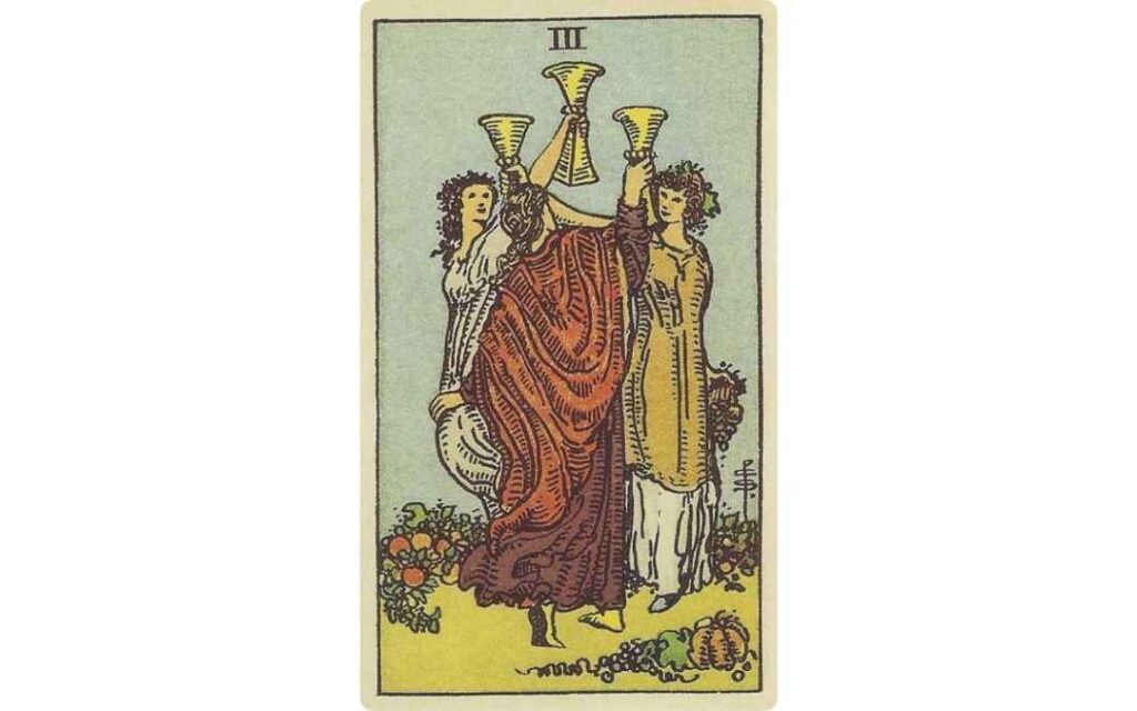 karta 3 puchary - tarot - wróżba - wróżka Katarzyna Zielińska