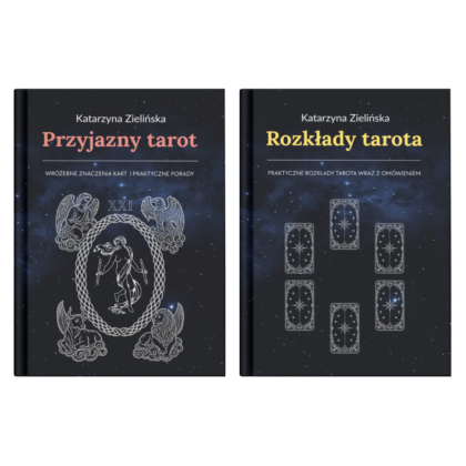 Zestaw książek o tarocie - "Przyjazny tarot" i "Rozkłady tarota"