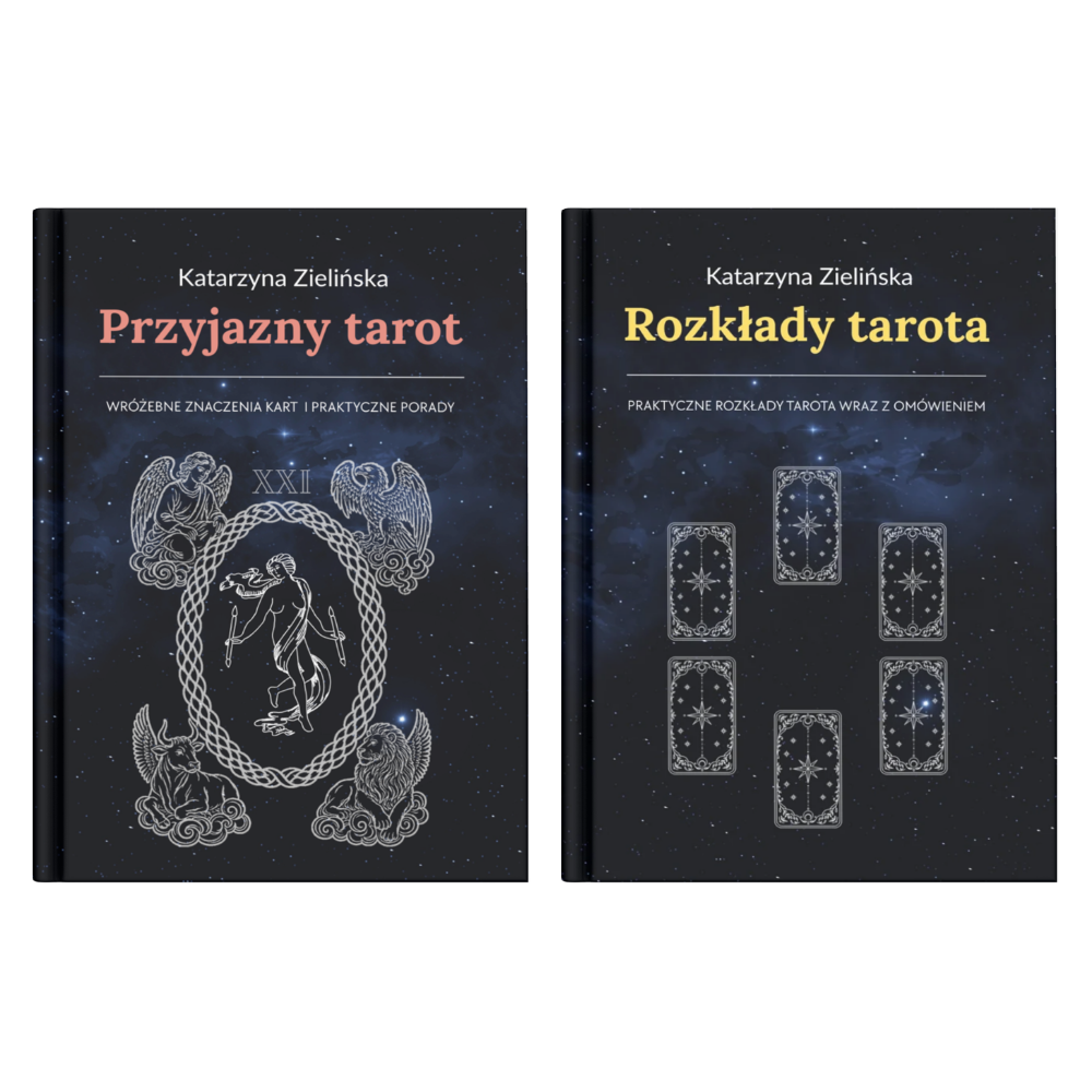 Zestaw książek o tarocie - "Przyjazny tarot" i "Rozkłady tarota"